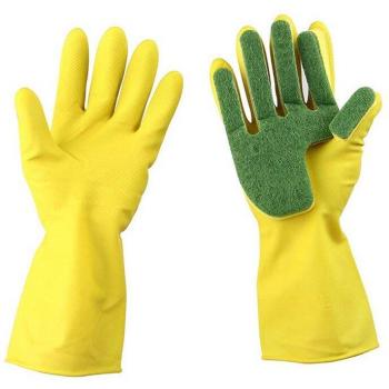 Handschuhe mit Schwamm für die Reinigung in Küche und Garten