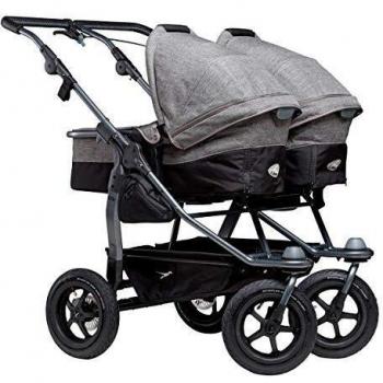 Poussette double côte à côte TFK Duo Air Premium gris
