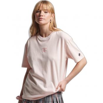 Superdry Maglietta Code Cl Rosa Polvere L
