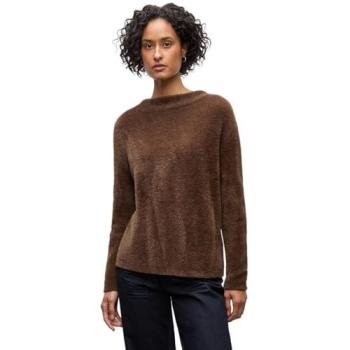 Rundhalspullover in hazelnut braun von STREET ONE