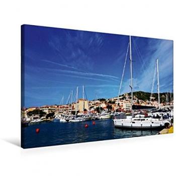 Hafen der La Maddalena (Textil‑Leinwand) 75x50 cm – Calvendo