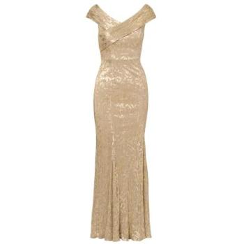 Adrianna Papell – Robe de Sirène en Or 18 % – Feuilles d'Aluminium