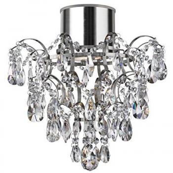Netlighting 1 Light Bathroom Chandelier Chrome, K5 Crystals IP44, GU10
