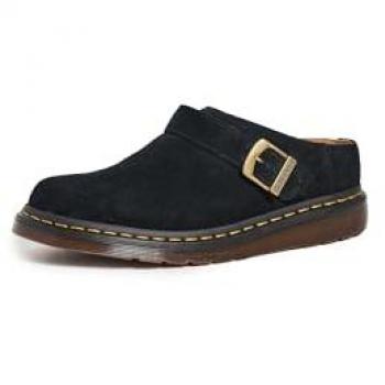 Chaussures Isham en Suède Noir Dr. Martens, Taille: 43