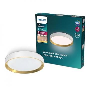 Philips Hanno 24W LED Ceiling Light White Gold