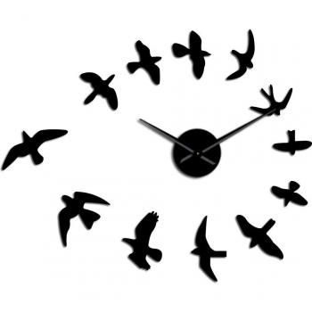 Nature Room Decor Mirror Wall Clock