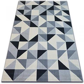 RUGSX Scandi Grey Triangle Area Rug 120x170 cm