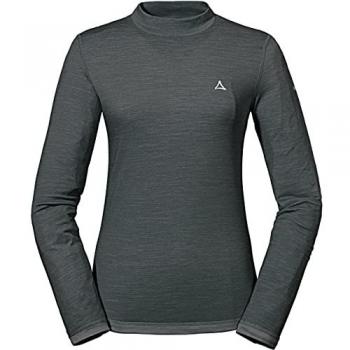 Schöffel Warmes bequemes Damen Langarm Funktionsshirt. Farbe: Schwarz / Größe: M