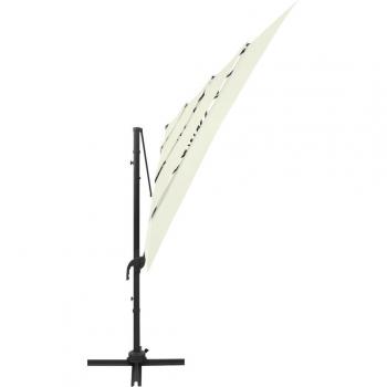 Parasol de jardin en aluminium 250 x 250 cm