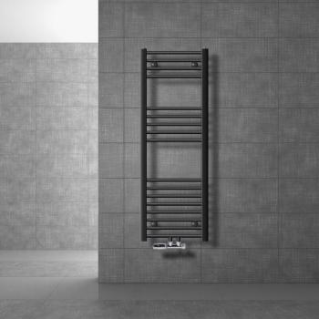 Radiatore Verticale Antracite Sahara 400x1200 – Luxebath ecd Germany (Set Connessione Parete)
