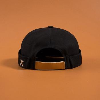 Men's Vintage Navy Biker Beanie