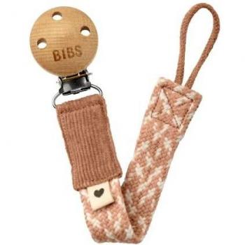 BIBS Paci Braid Blush/Ivory