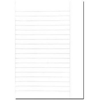 Landre Aufgabenpapier A4/A5 250 Blatt 80 g/qm Lineatur 9 (liniert mit Rand) Klausuren-Papier