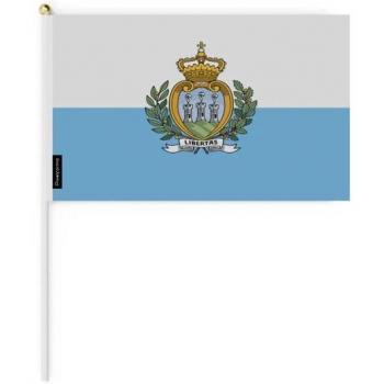Mini San Marino Flag Collection – 30x45 cm, 100 Pack, Polyester, Dual Side