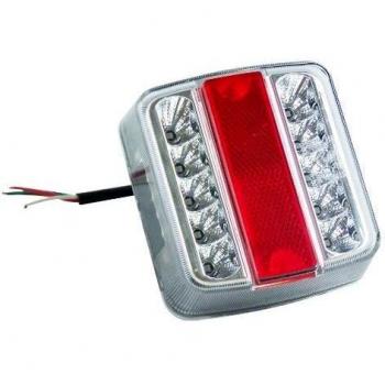 Fanale posteriore LED 12V per rimorchio destro Vetro trasparente
