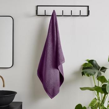 Fast‑Absorb Cotton Quick‑Dry Bath Towel in Plum