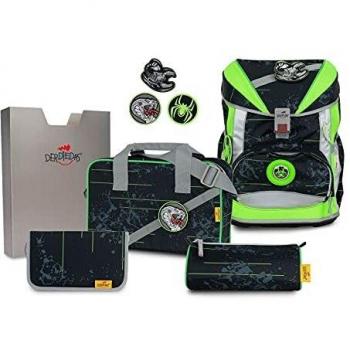 ErgoFlex 5‑teiliger Rucksack‑Bundle – 38 cm – Grün (Scorpio)