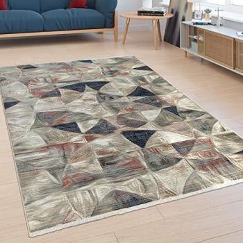 Tapis Salon Abstrait Coloré Paco Home 120x170 cm