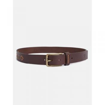 Silbon Cinturón Elegante de Piel con Bordados