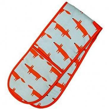 Scion Mr Fox Blue Double Oven Mitt