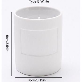 Minimalist Ceramic Candle Ornament