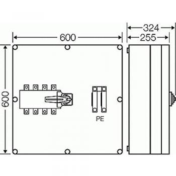 Interrupteur Hensel 4 pôles 500V AC