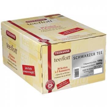 Teekanne Schwarzer Tee Teeflot Filterkette – 30 Stück à 100 g