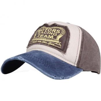 Outdoor Sports Cap with Denim and Colorful Visor (54-58cm)