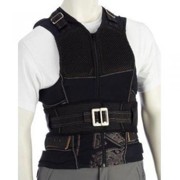 Camisa de Protección Komperdell Cross color negro-marrón, talla Mediana