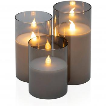 Pauleen Classy Smokey Candela a LED – Tris