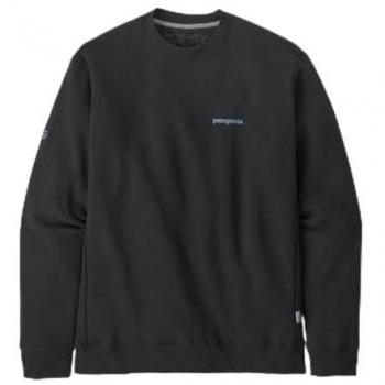 Patagonia Unisex Fitz Roy Logotyp Uppsal Crewtröja Mörksvart