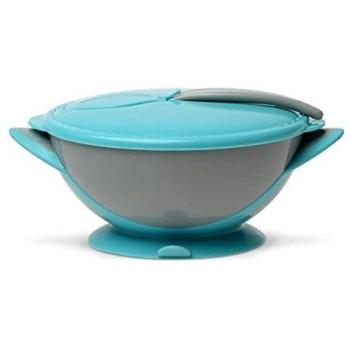 Kiokids Bol Antivuelco con Cuchara Azul
