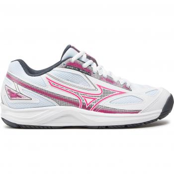 Mizuno Women’s BreakShot 4: Zapatilla Unisex en colores blanco y rosa