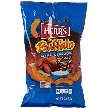 Herr's Honey Cheese Curls 28G X5 BAGS American Crisps Chips Snacks 5x 28g Bags
