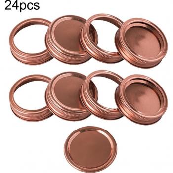 ConserveGuard Mason – Couvercles 24 pièces, étanche, anneaux d'étanchéité, bouche régulière