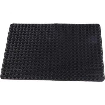 Tapis de Silicone en Cône Pyramidal Rouge, Antiadhésif, pour Rôtissage et Cuisson