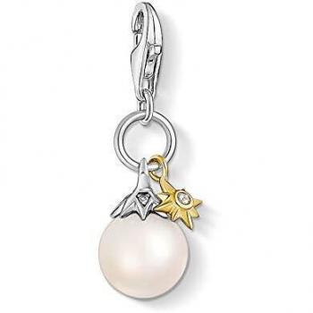 Ciondolo Thomas Sabo con Zirconi e Perla d'Acqua Dolce in Argento Sterling Placcato Oro
