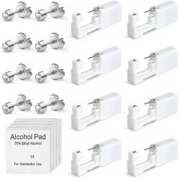 Pack 8 Pistolets à Clous d'Oreille Sans Douleur