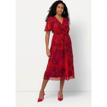 Ulla Popken Blütenmuster Maxikleid für Damen