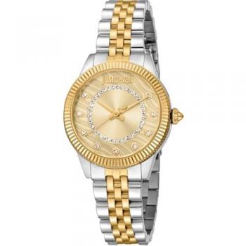Just Cavalli Quarz Armbanduhr Silber 30mm