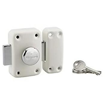 Blocage Apache 40 mm – Acier Brossé, Triple Sécurité, Blanc