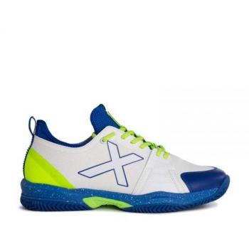 Zapatillas de pádel Munich Oxygen 35 color blanco con detalle azul