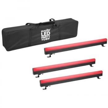 EUROLITE Set 3x AKKU PT-100 32 Pixel DMX Tube + Soft-Bag
