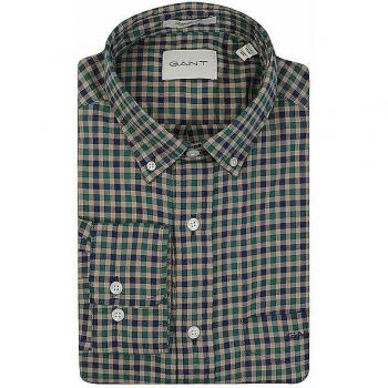 Camicia a Maniche Lunghe Gant M Verde Fitta
