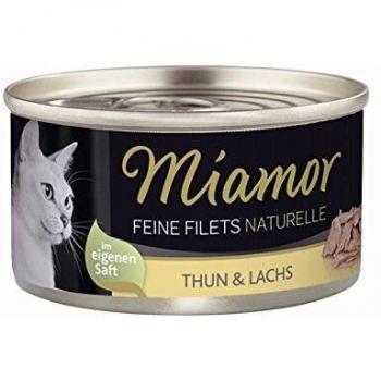 Miamor Feine Filets Naturelle Thunfisch und Lachs 48x80g