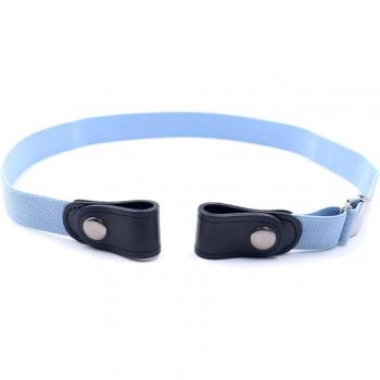 No-Buckle Elastic PU Leather Belt for Men, Women, and Children #40
