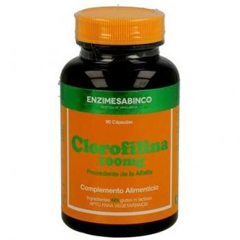 Clorofilina de Enzime Sabinco, 100mg de alfalfa en cápsulas vegetales