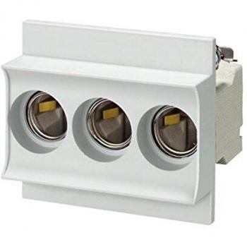Siemens D02-63-A 3 pôles socle avec couvercle blanc