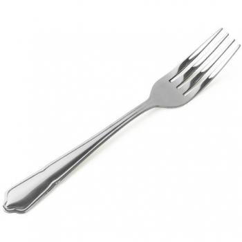 Genware Stainless Steel Dessert Forks, Dubarry Collection (Pack of 12)