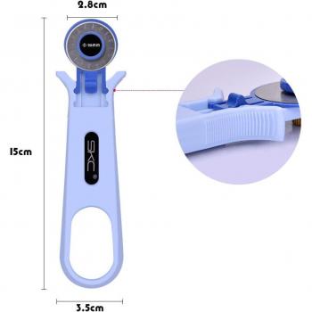 Ensemble 10 lames de rechange acier – Cutter rotatif pour tissu et cuir